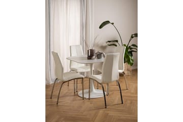Salm Matbord 90 cm Kvadratisk - Vit - Möbler - Matplats - Matbord & köksbord