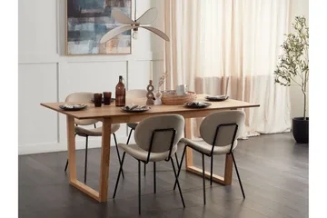 Salmo Matbord 95x180 cm - Ljusbrun - Möbler - Matplats - Matbord & köksbord