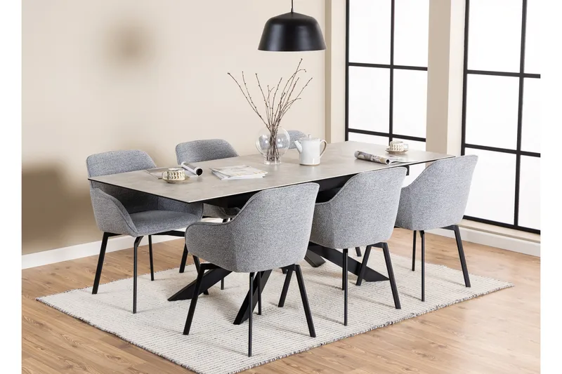 Salupa Matbord 210x90 cm - Grå - Möbler - Matplats - Matbord & köksbord
