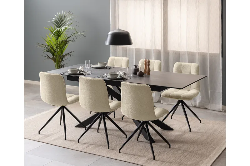 Salupa Matbord 210x90 cm - Svart - Möbler - Matplats - Matbord & köksbord