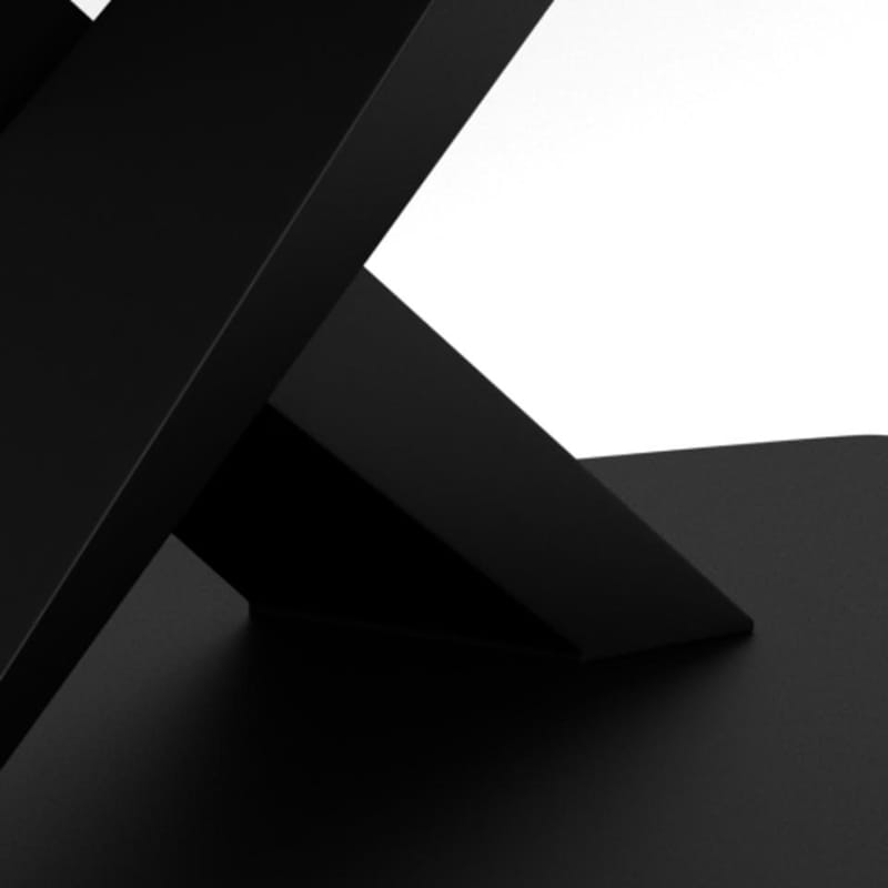 Salvas Förlängningsbart Matbord 160-240 cm Oval - Matt Svart Topp med Vita Nyanser; Svart Bas - Möbler - Matplats - Matbord & köksbord