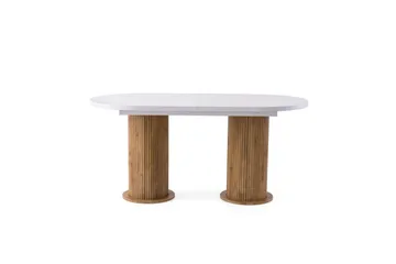 Samtens Matbord 180 cm Oval - Vit - Möbler - Matplats - Matbord & köksbord
