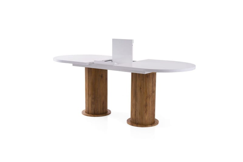 Samtens Matbord 180 cm Oval - Vit - Möbler - Matplats - Matbord & köksbord