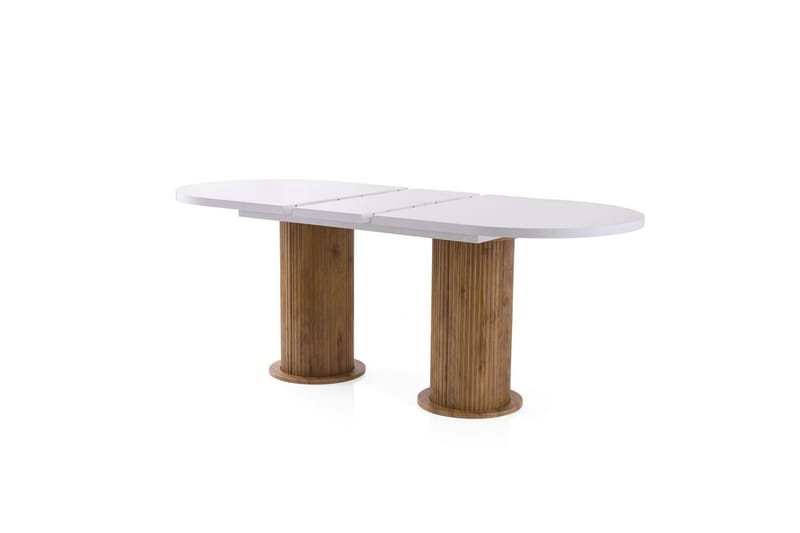 Samtens Matbord 180 cm Oval - Vit - Möbler - Matplats - Matbord & köksbord
