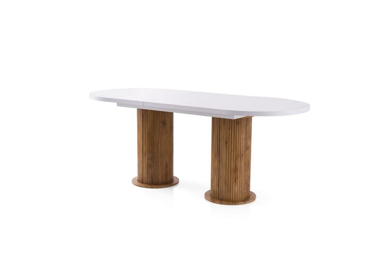 Samtens Matbord 180 cm Oval - Vit - Möbler - Matplats - Matbord & köksbord