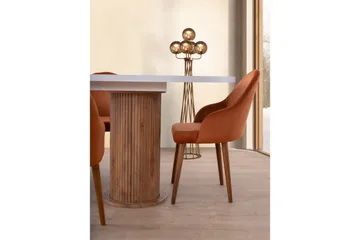 Samtens Matbord 180 cm Oval - Vit - Möbler - Matplats - Matbord & köksbord