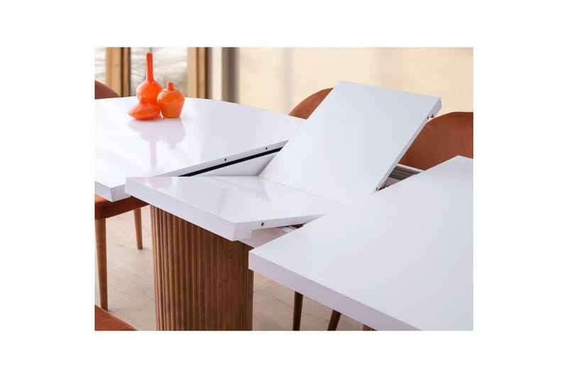 Samtens Matbord 180 cm Oval - Vit - Möbler - Matplats - Matbord & köksbord