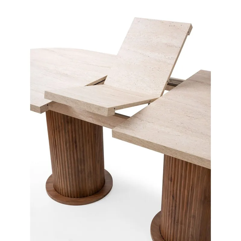 Samtens Matbord Oval 180 cm - Brun/Taupe - Möbler - Matplats - Matbord & köksbord