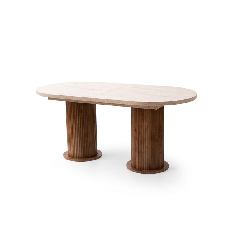 Samtens Matbord Oval 180 cm - Brun/Taupe - Möbler - Matplats - Matbord & köksbord