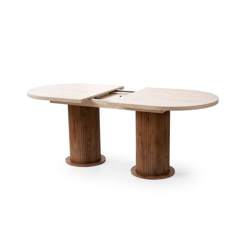 Samtens Matbord Oval 180 cm - Brun/Taupe - Möbler - Matplats - Matbord & köksbord