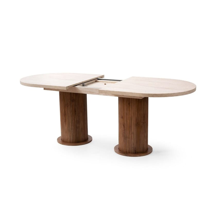 Samtens Matbord Oval 180 cm - Brun/Taupe - Möbler - Matplats - Matbord & köksbord