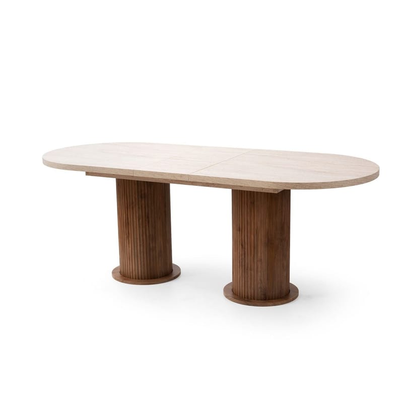 Samtens Matbord Oval 180 cm - Brun/Taupe - Möbler - Matplats - Matbord & köksbord