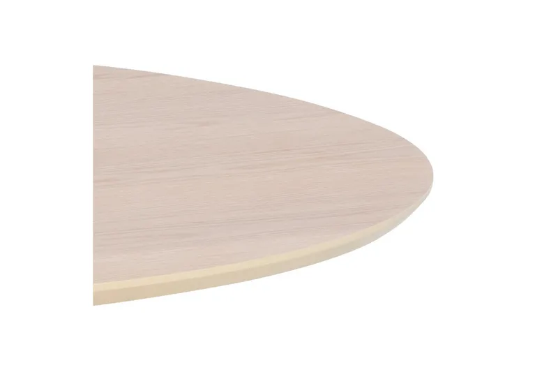Sanae Runt Matbord 105 cm med Trä- och Ekutseende - Vit - Möbler - Matplats - Matbord & köksbord