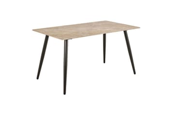 Sanjoan Matgrupp 140 cm + 4 st Zabinka Matstolar - Grå/Beige/Svart - Möbler - Matplats - Matgrupp & matbord med stolar