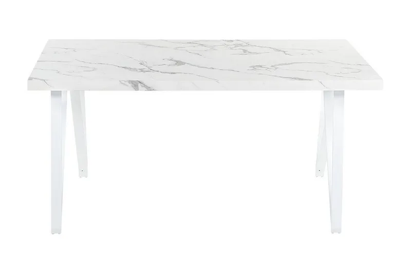 Senneterre Matbord 90x160 cm - Vit/Grå - Möbler - Matplats - Matbord & köksbord