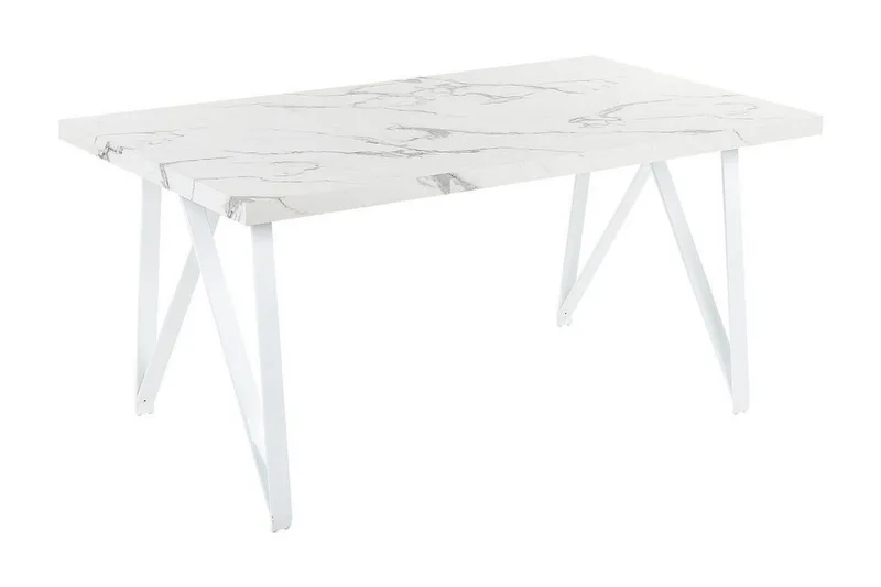 Senneterre Matbord 90x160 cm - Vit/Grå - Möbler - Matplats - Matbord & köksbord