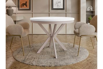 Sereth Litet Runt Matbord 90 cm - Vit / Beige - Möbler - Matplats - Matbord & köksbord