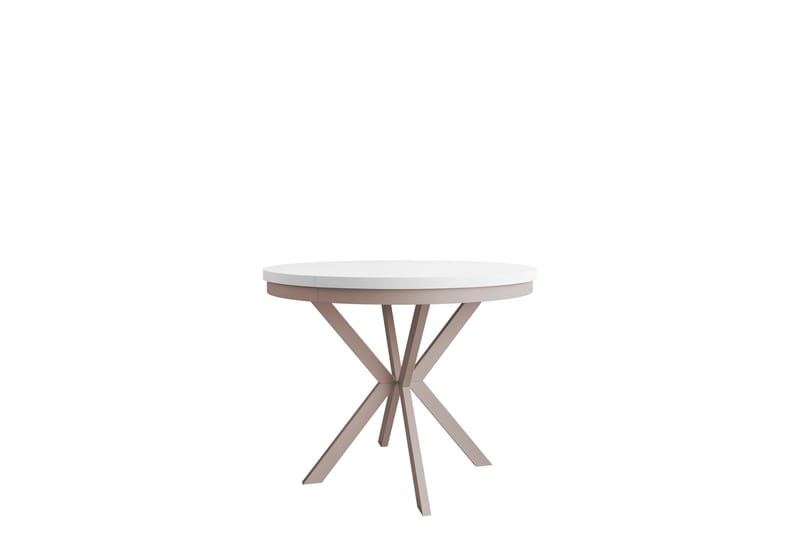 Sereth Matbord 120 cm Rund - Vit/Beige - Möbler - Matplats - Matbord & köksbord