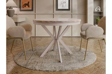 Sereth Matbord 90 cm Rund - Brun/Beige - Möbler - Matplats - Matbord & köksbord