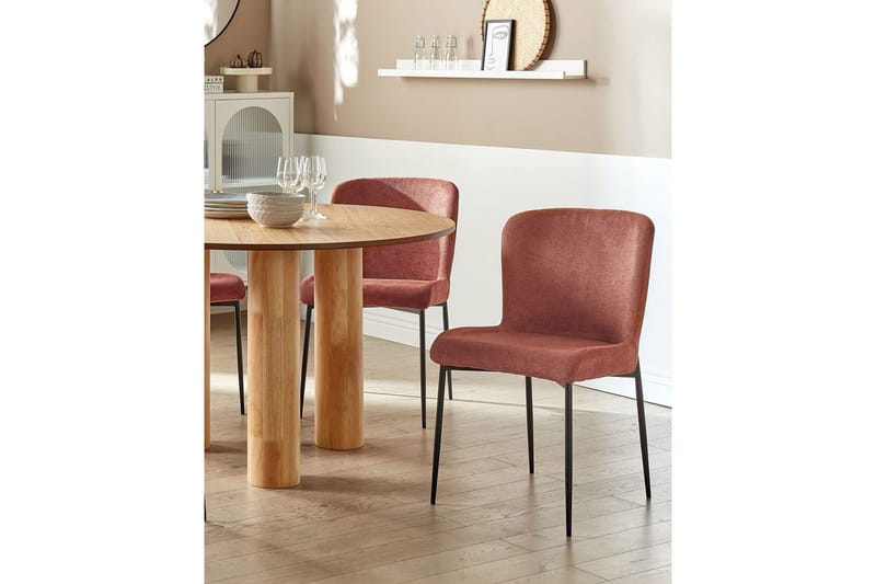 Set med 2 matstolar Ada - Brun, Svart - Möbler - Matplats - Matstol & köksstol