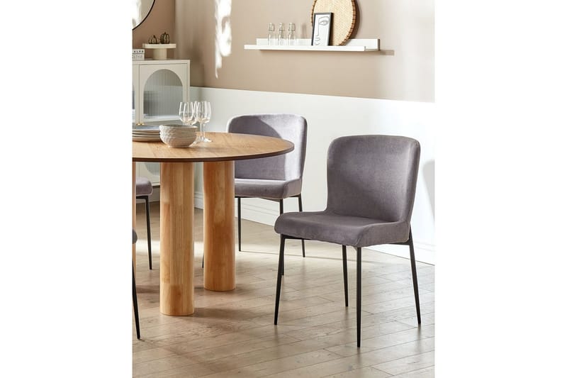 Set med 2 matstolar Ada - Mörkgrå, svart - Möbler - Matplats - Matstol & köksstol