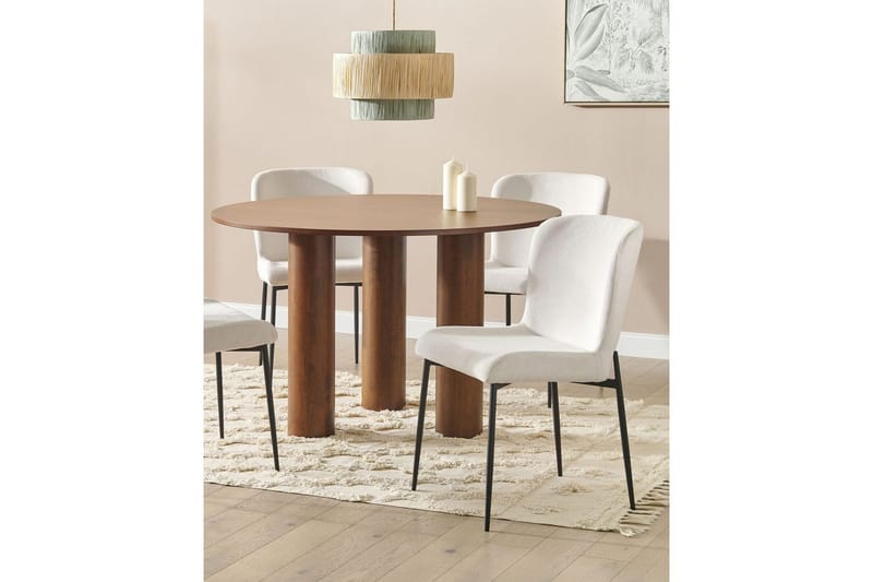 Set med 2 matstolar Ada - Vit, Svart - Möbler - Matplats - Matstol & köksstol