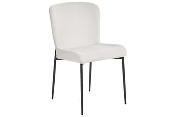 Set med 2 matstolar Ada - Vit, Svart - Möbler - Matplats - Matstol & köksstol