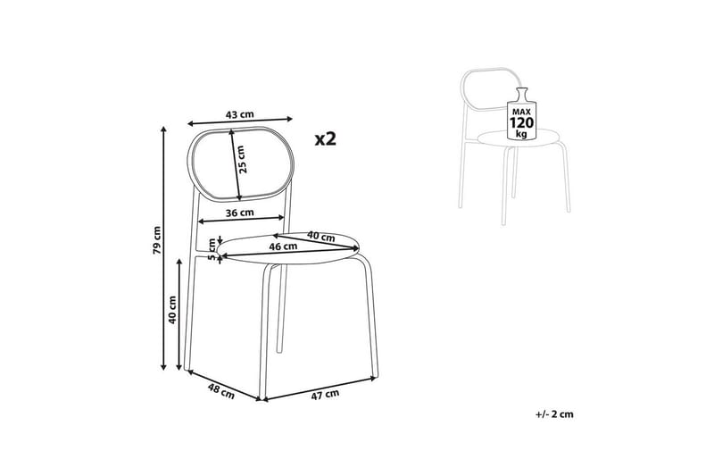 Set med 2 matstolar Adaver - Svart, ljust trä, grönt - Möbler - Matplats - Matstol & köksstol