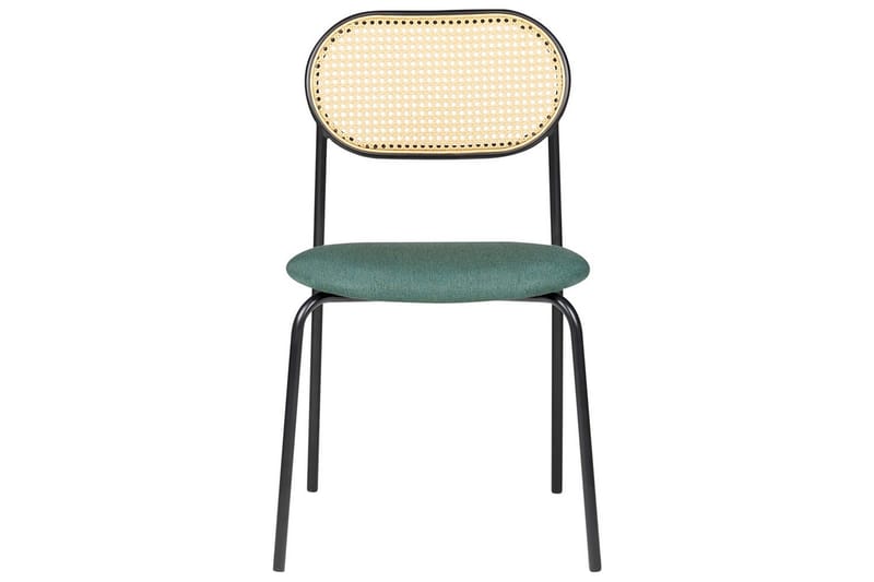 Set med 2 matstolar Adaver - Svart, ljust trä, grönt - Möbler - Matplats - Matstol & köksstol