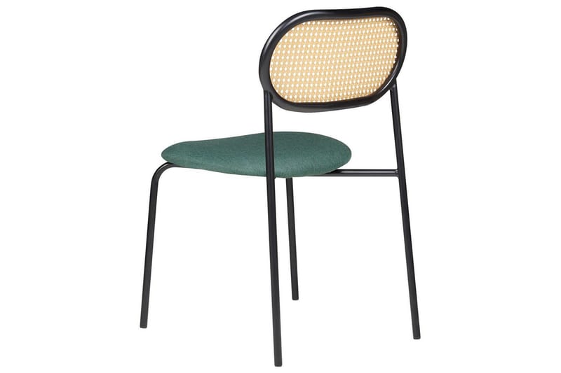 Set med 2 matstolar Adaver - Svart, ljust trä, grönt - Möbler - Matplats - Matstol & köksstol