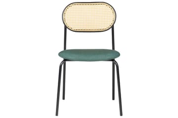 Set med 2 matstolar Adaver - Svart, ljust trä, grönt - Möbler - Matplats - Matstol & köksstol
