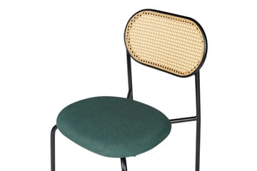 Set med 2 matstolar Adaver - Svart, ljust trä, grönt - Möbler - Matplats - Matstol & köksstol