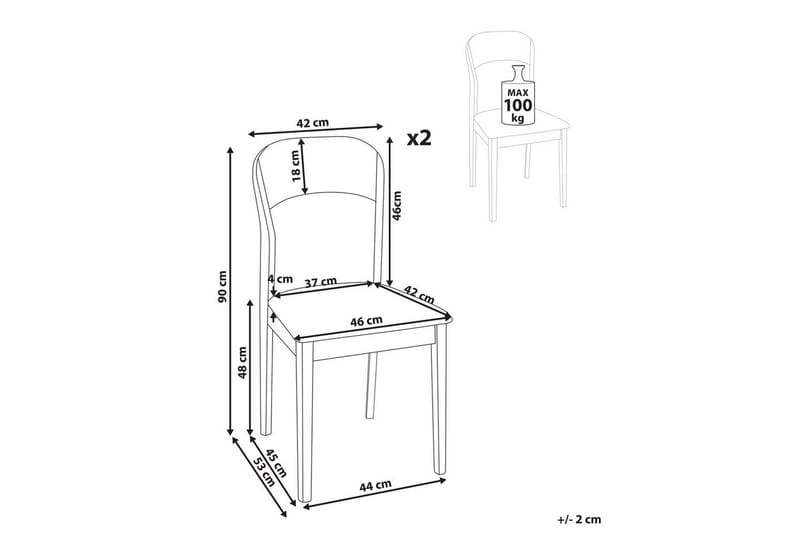 Set med 2 matstolar Alvin - Ljus trä, grön - Möbler - Matplats - Matstol & köksstol