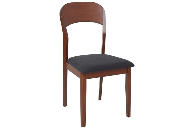 Set med 2 matstolar Alvin - Mörk trä, svart - Möbler - Matplats - Matstol & köksstol