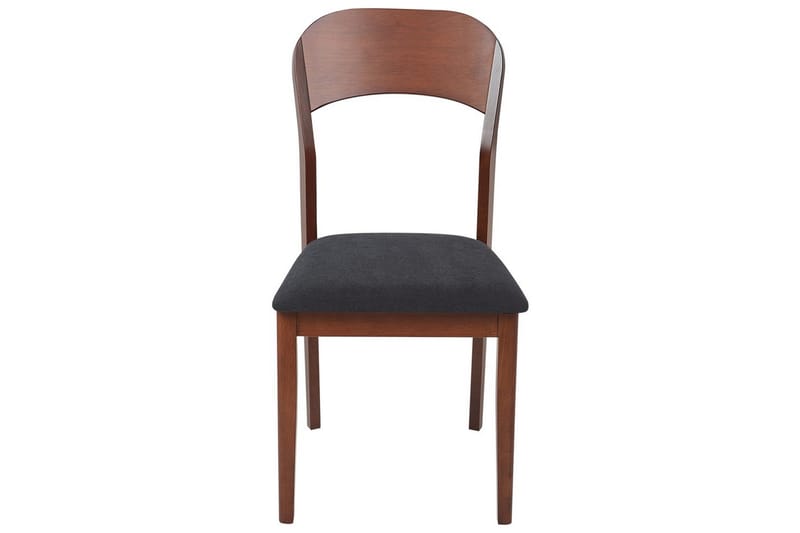 Set med 2 matstolar Alvin - Mörk trä, svart - Möbler - Matplats - Matstol & köksstol