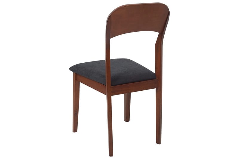 Set med 2 matstolar Alvin - Mörk trä, svart - Möbler - Matplats - Matstol & köksstol