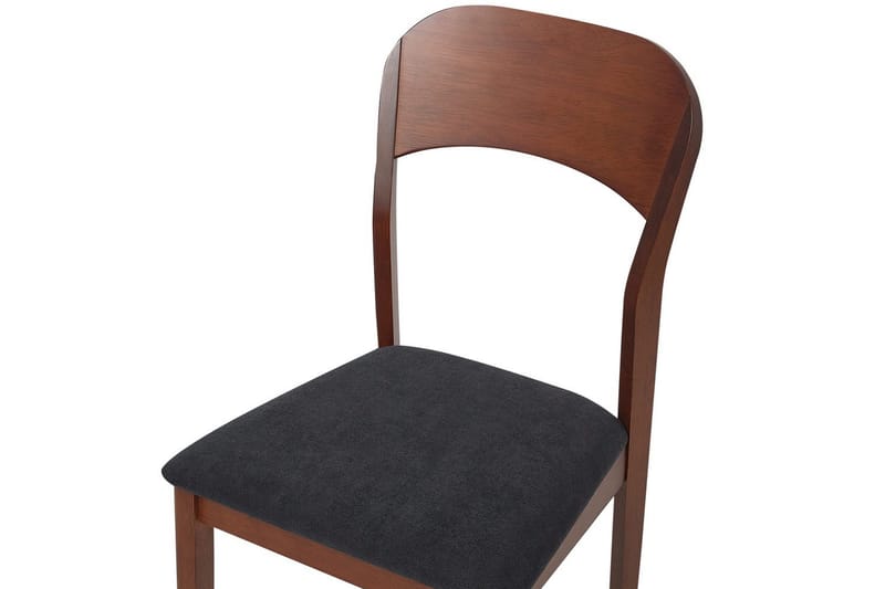 Set med 2 matstolar Alvin - Mörk trä, svart - Möbler - Matplats - Matstol & köksstol