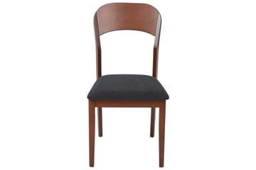 Set med 2 matstolar Alvin - Mörk trä, svart - Möbler - Matplats - Matstol & köksstol