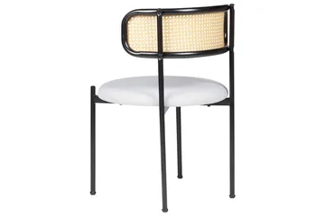 Set med 2 matstolar Andover - Svart, ljust trä, grått - Möbler - Matplats - Matstol & köksstol