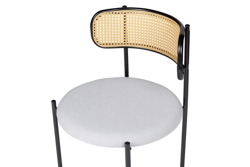 Set med 2 matstolar Andover - Svart, ljust trä, grått - Möbler - Matplats - Matstol & köksstol