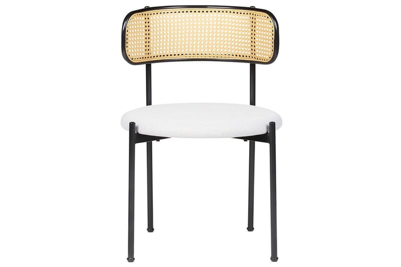 Set med 2 matstolar Andover - Svart, ljust trä, grått - Möbler - Matplats - Matstol & köksstol