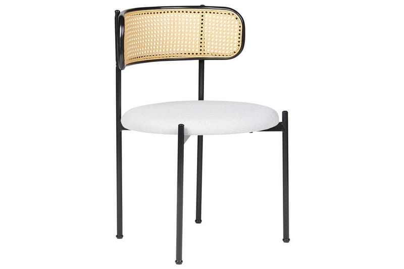 Set med 2 matstolar Andover - Svart, ljust trä, grått - Möbler - Matplats - Matstol & köksstol