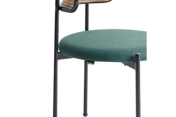 Set med 2 matstolar Andover - Svart, ljust trä, grönt - Möbler - Matplats - Matstol & köksstol