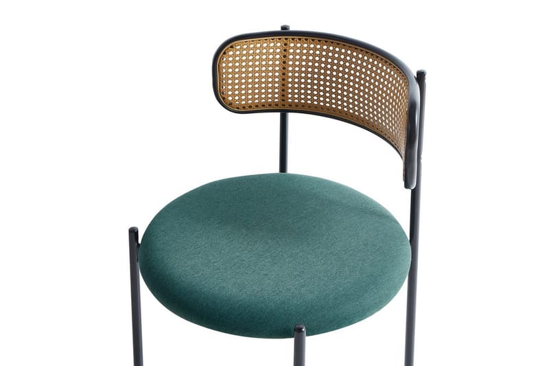 Set med 2 matstolar Andover - Svart, ljust trä, grönt - Möbler - Matplats - Matstol & köksstol