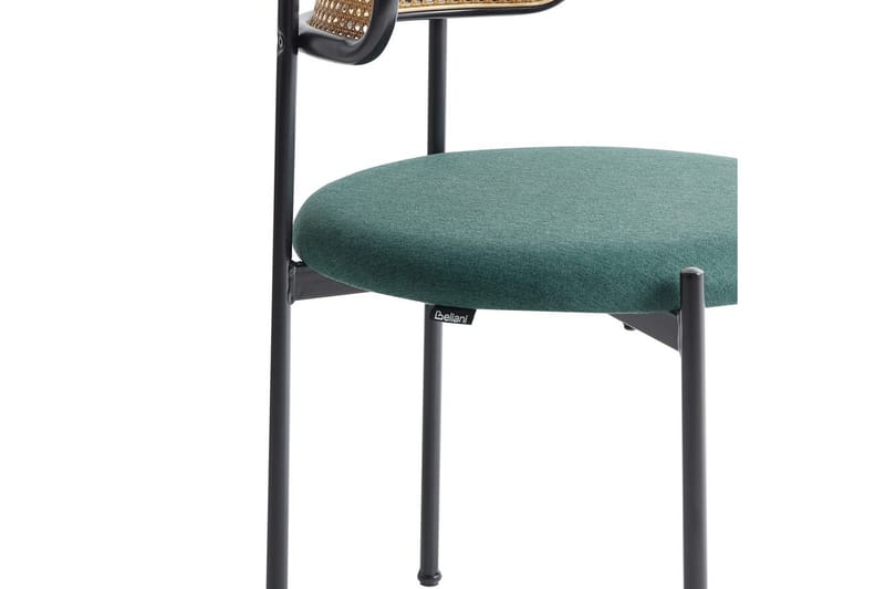 Set med 2 matstolar Andover - Svart, ljust trä, grönt - Möbler - Matplats - Matstol & köksstol