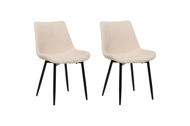 Set med 2 matstolar Avilla - Beige, svart - Möbler - Matplats - Matstol & köksstol