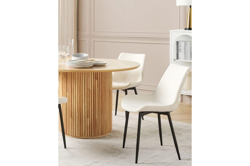 Set med 2 matstolar Avilla - Vit, Svart - Möbler - Matplats - Matstol & köksstol