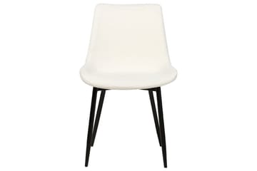 Set med 2 matstolar Avilla - Vit, Svart - Möbler - Matplats - Matstol & köksstol