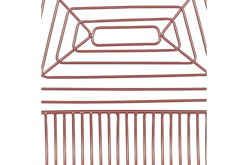 Set med 2 matstolar Beatty - Rosa guld, svart - Möbler - Matplats - Matstol & köksstol