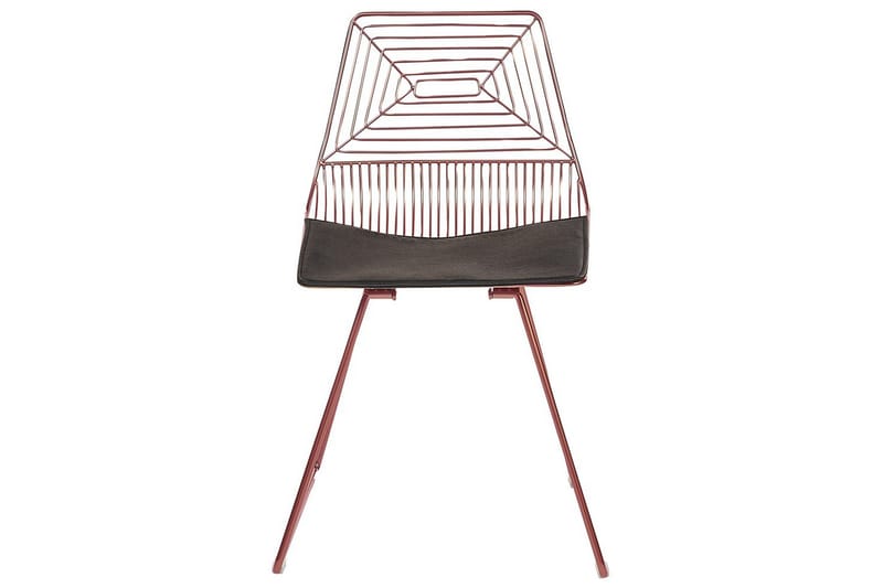 Set med 2 matstolar Beatty - Rosa guld, svart - Möbler - Matplats - Matstol & köksstol